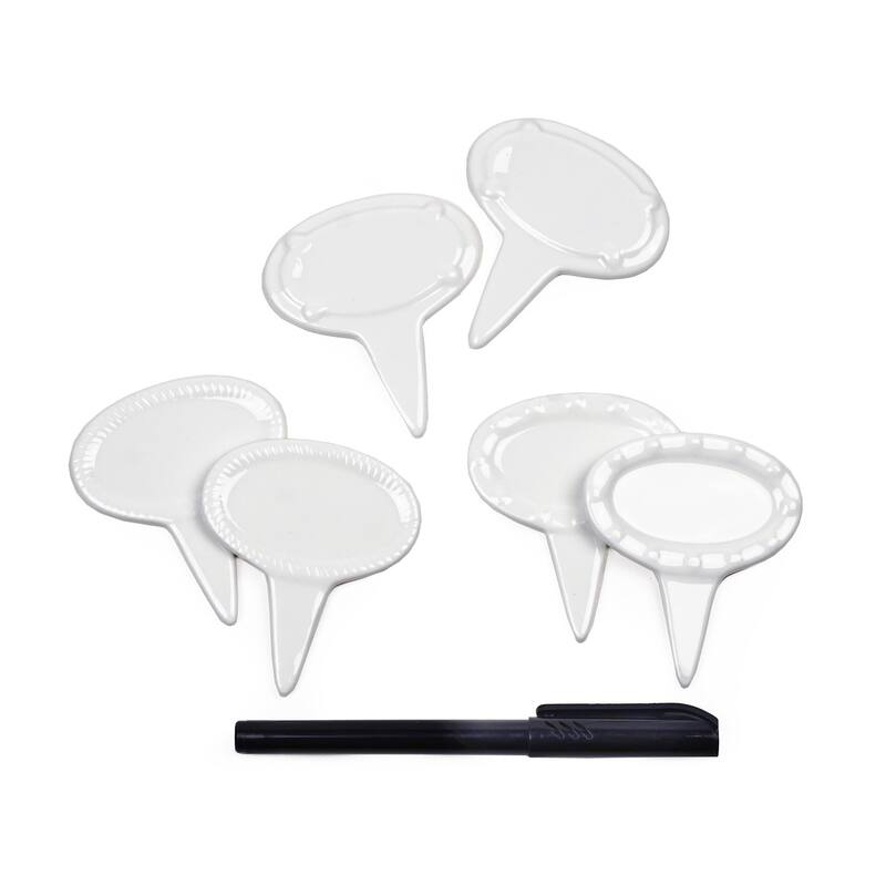 Oval Cheese Marker (Set of 6) - Oval Shape, 6-Piece - Oval Shape, 6-Piece