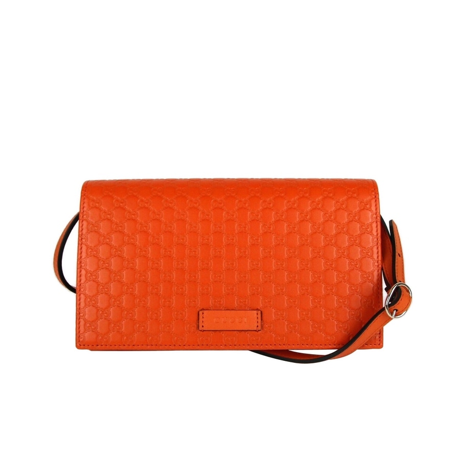 Gucci Women's Orange Micro Leather 