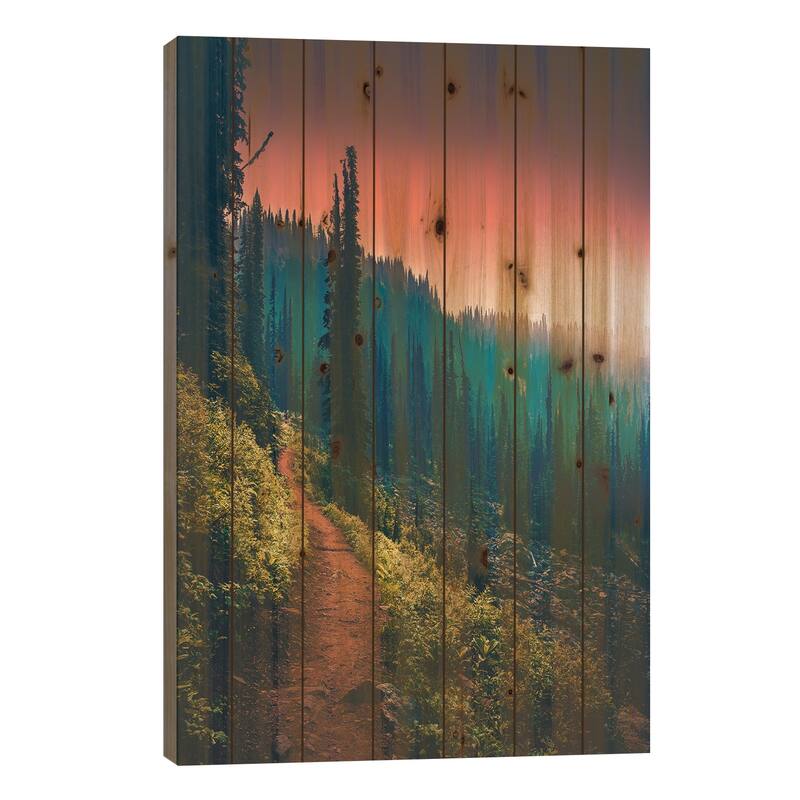 Colour Spectrum Print On Wood by Zach Doehler - Multi-Color - 26x18x1.5
