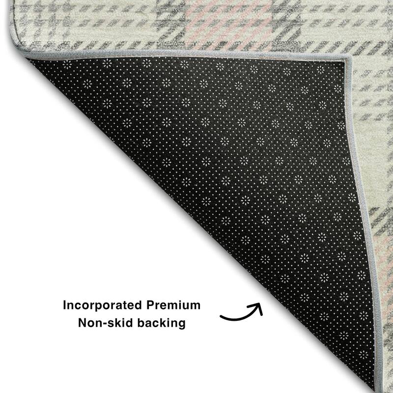Premium Washable Super Soft Plaid Mayfield Rug