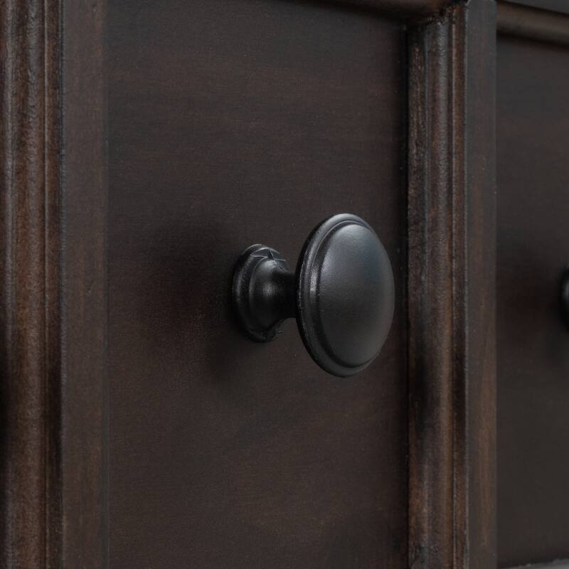 60" Long Sofa Table with two Different Size Drawers