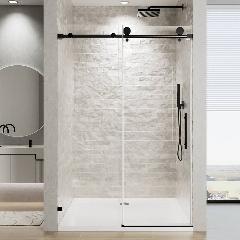 Frameless Single Sliding Soft-Close Shower Door