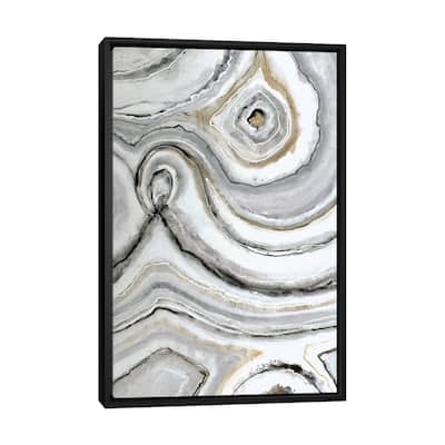 iCanvas "Shades Of Gray I" by Liz Jardine Framed Canvas Print