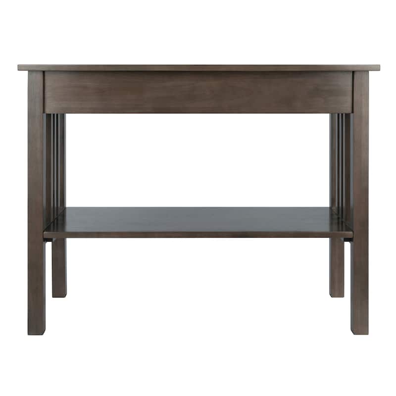 Stafford Console Hall Table, Oyster Gray - 40 x 17.87 x 29.92 inches