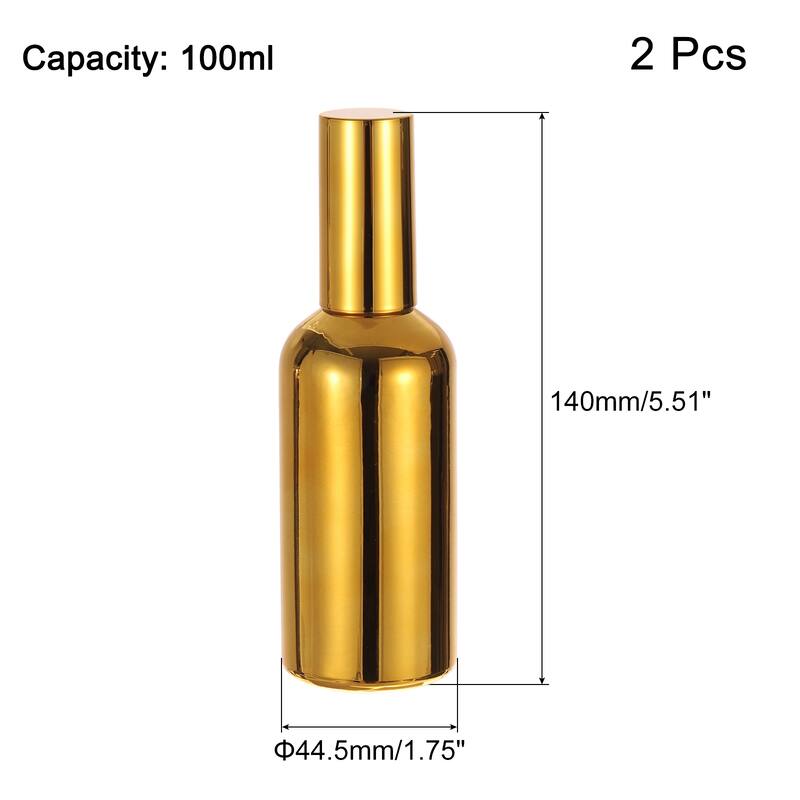 Cocktail Sprayer, 2pcs 100ml Stainless Steel Martini Vermouth Spray - Gold Tone