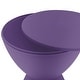 preview thumbnail 131 of 143, Boyd Round Side Table with Ribbed Design Base - Accent Hourglass End Table with Removable Lid for Living Room & Bedroom