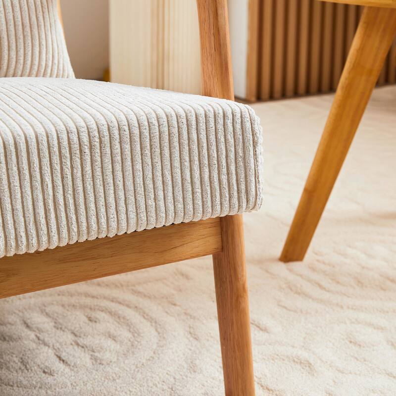 Mid-Century Modern Accent Chair, Armchair Living Room Chairs with Pillow