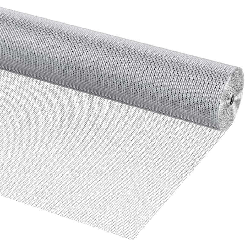 Hardware Cloth, Hot Dipped Galvanized Wire Mesh Roll, Chicken Wire Fencing, Wire Mesh for Rabbit Cages, Garden - Silver - 1/4 inch 36in x 100 ft 23 Gauge