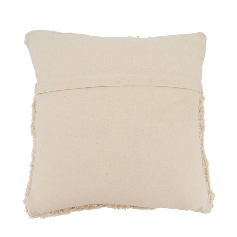 Crosshatch Pattern Tufted Throw Pillow