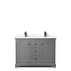 preview thumbnail 35 of 58, Avery 48 Inch Double Vanity, Cultured Marble Top