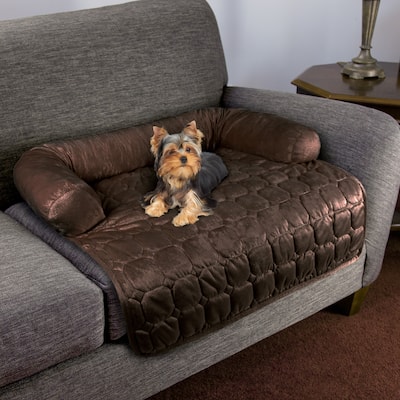PETMAKER Water-Resistant Pet Couch Cover with Foam Bolster