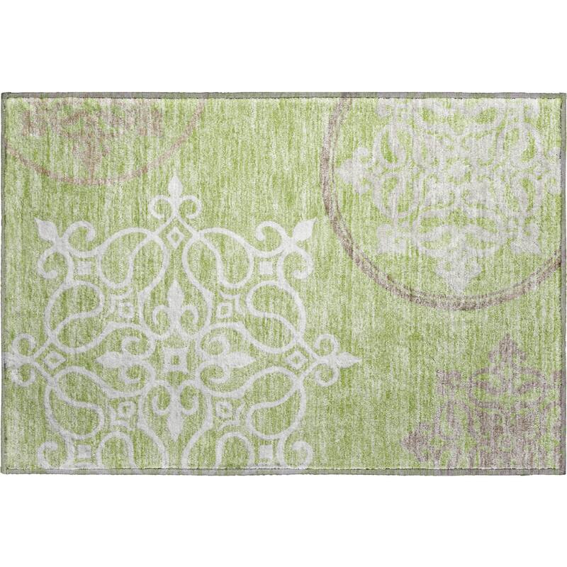 Premium Washable Super Soft Transitional Scroll Mayfield Rug