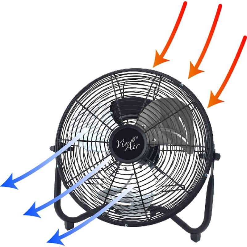 Vie Air 18in Industrial Heavy Duty Three Speed Floor Fan