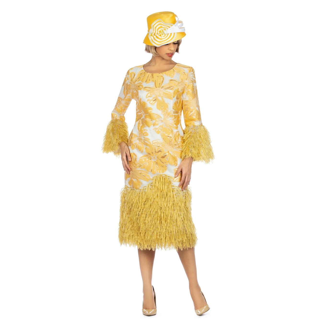 jacquard shift dress