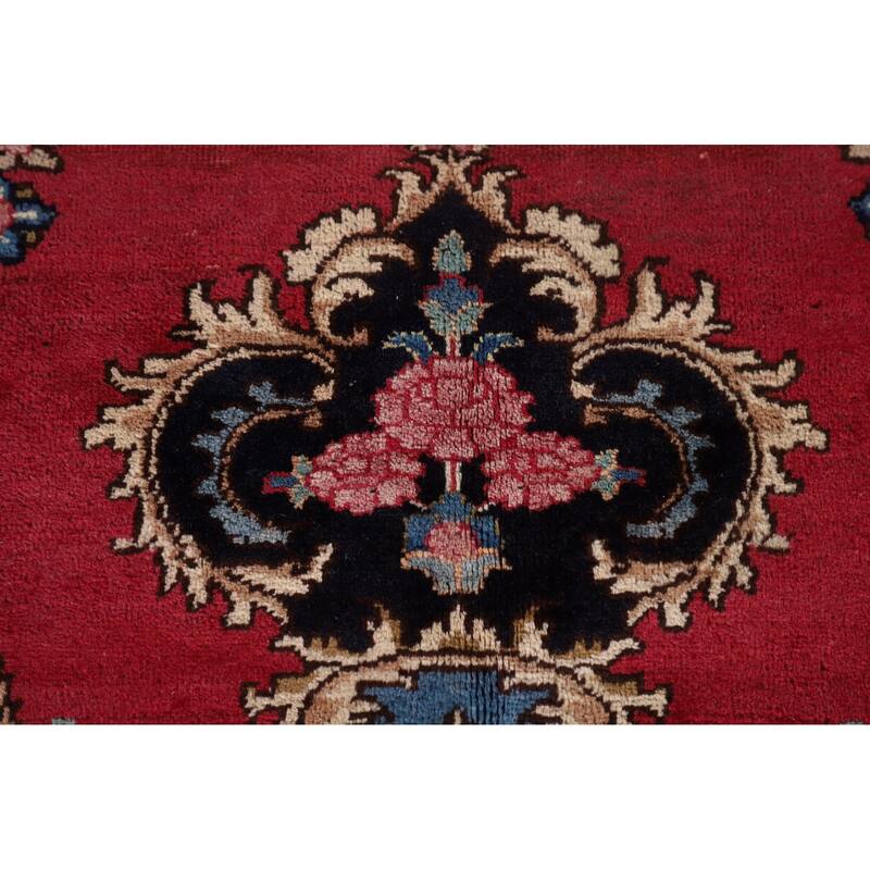 Mashad Persian Vintage Area Rug Handmade Wool Carpet - 8'6"x 11'6"
