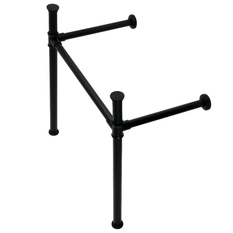 Kingston Brass Fauceture Stainless Steel Console Sink Legs - Matte Black
