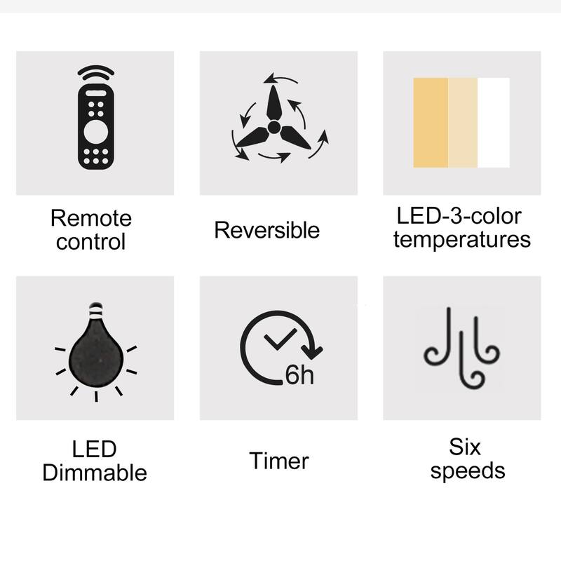 48" Black Lowe Profile Ceiling Fan with Light