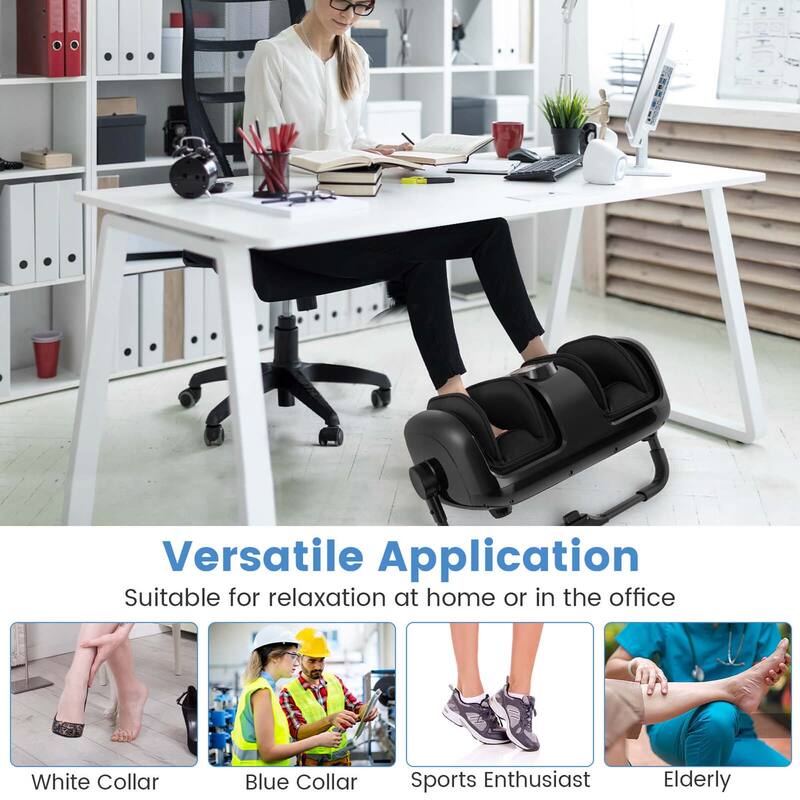 Costway Foot & Calf Massager Vibration Compression Electric Leg - See Details