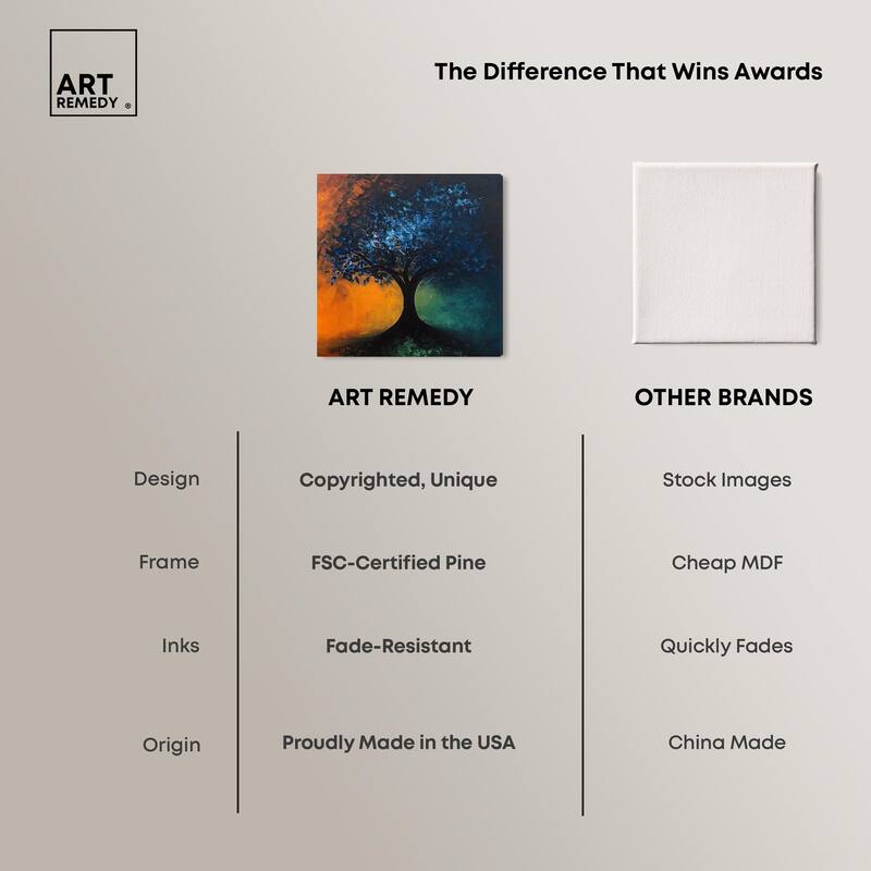 Tree of Opposites II Canvas by Art Remedy, Gallery Wrapped