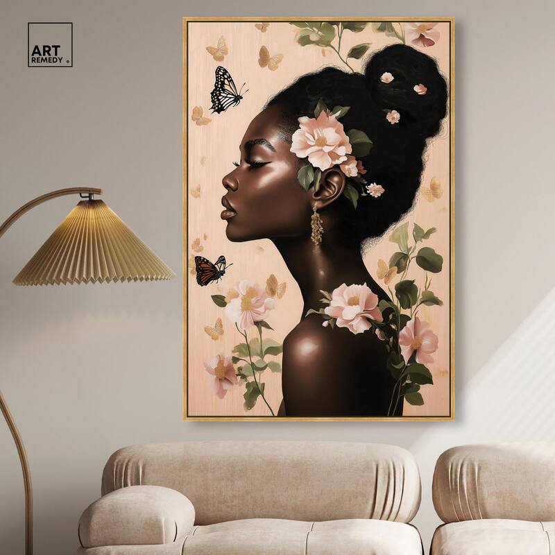 Apricot Whisper Canvas by Art Remedy