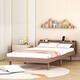 preview thumbnail 15 of 30, Twin Size Platform Bed Frame with USB Ports and Storage Headboard