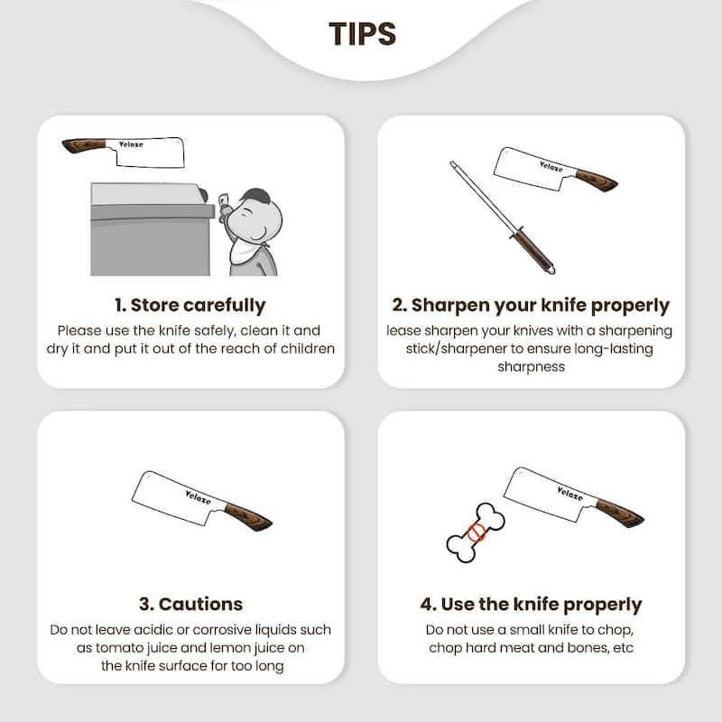 Velaze Aperol 8 pcs Knife Block Set with Storage