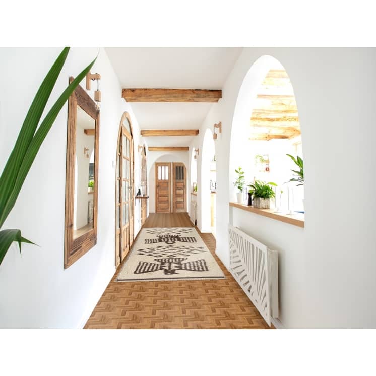 Natural Dye Anatolian Turkish Runner Rug Hand-knotted Wool Carpet - 3'4"x 12'3"