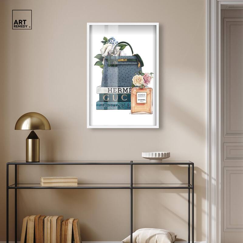 Books and Coco Orange Shadowbox by Art Remedy