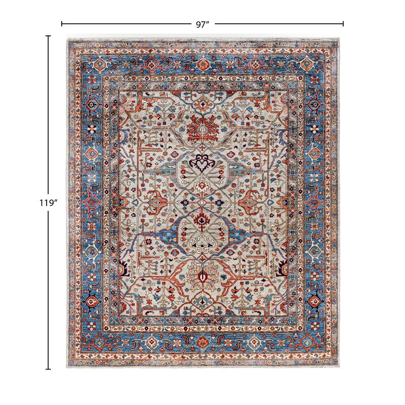 Serapi One-of-a-Kind Hand-Knotted Area Rug - Gray - 8' 1" x 9' 11"