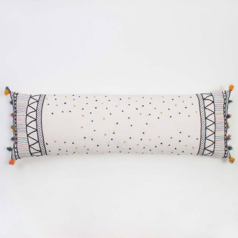 Sindy Multicolor Extra Long Bolster Pillow