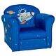 preview thumbnail 4 of 3, Toddler Upholstered Armchair with Solid Wooden Frame and High-density Sponge Filling - 20" x 15" x 17" Blue
