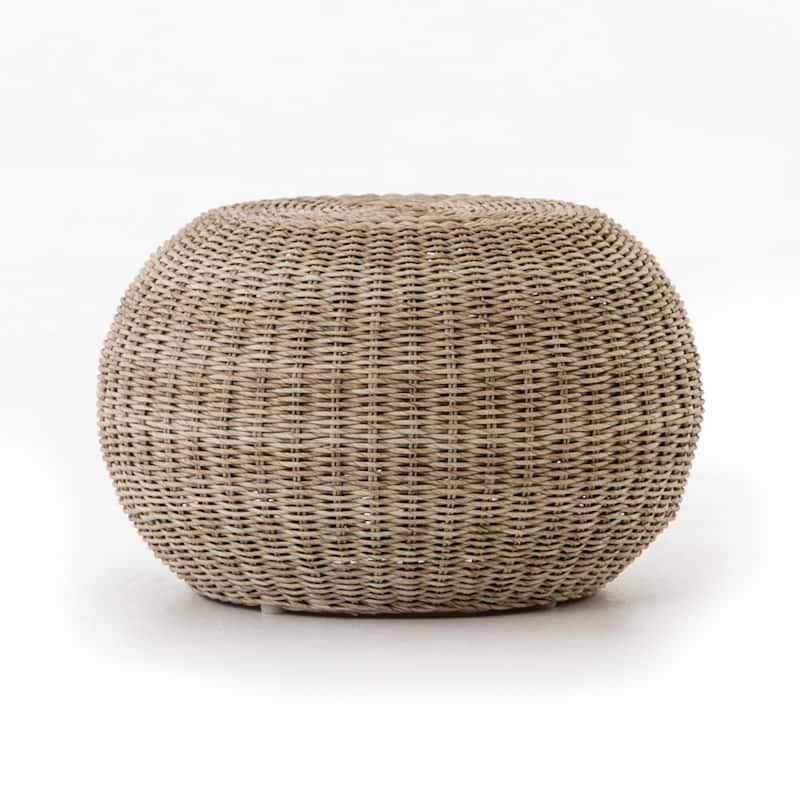 Haven Home Scottsdale Outdoor Accent Stool - White