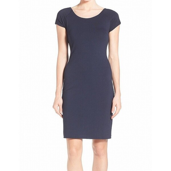 michael kors navy blue sheath dress