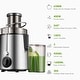 preview thumbnail 2 of 3, Centrifugal Juicer with 3'' Feed Chute, Stainless Steel, 3 Speed, Black