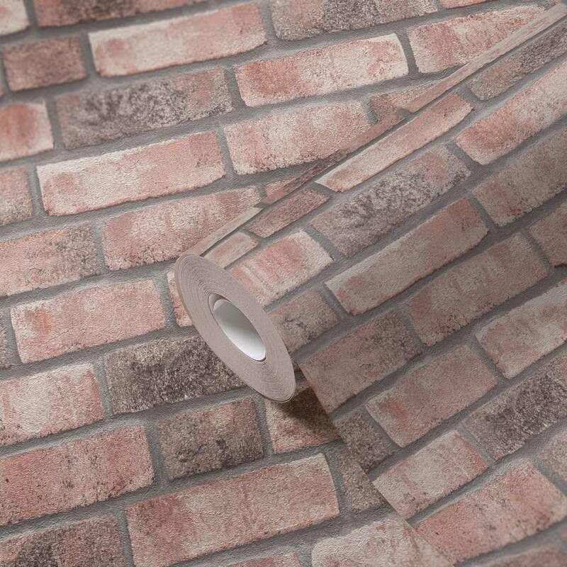 Galerie Wallcoverings Bricks and More Collection Brick Weathered Effect Matte Finish Vinyl on Non-woven Wallpaper Roll
