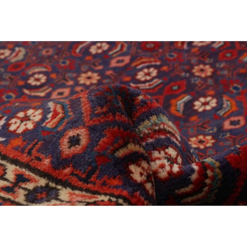 ECARPETGALLERY Hand-knotted Andelz Navy Wool Rug - 4'6 x 9'7