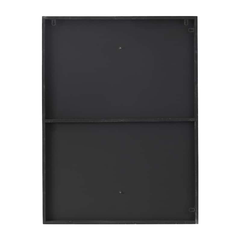 Metal Abstract Overlapping Lines Home Wall Decor with White or Black Backing - White or Black - CosmoLiving by Cosmopolitan