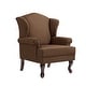 preview thumbnail 27 of 119, 31" W Modern Upholstered Linen Wing Back Accent Chair with Rolled Arm