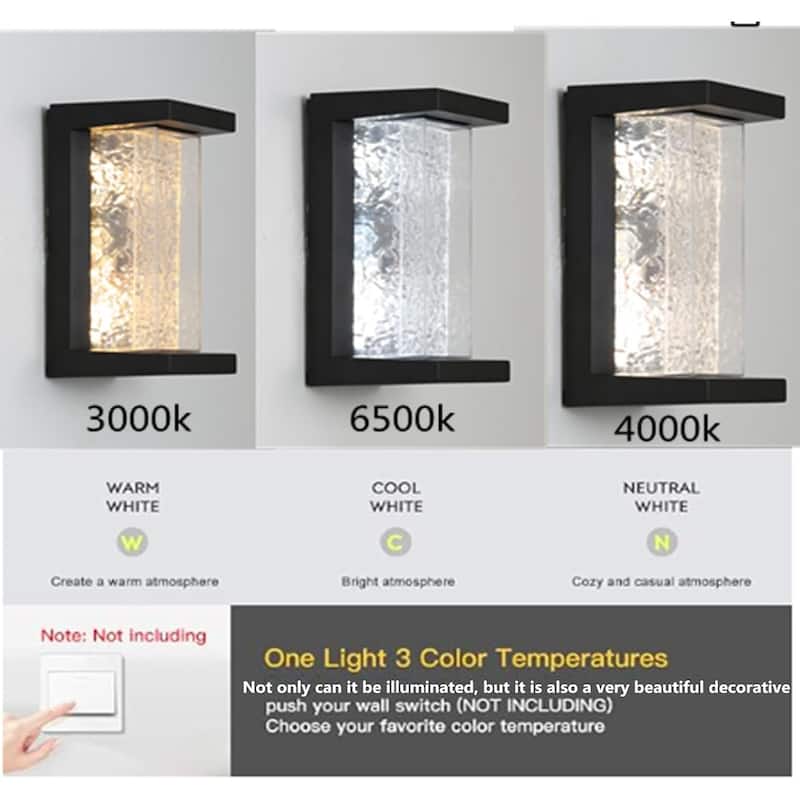 3-color modern porch light black fixtures light aluminum wall lights
