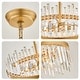 preview thumbnail 17 of 42, Casandra 5-light Drum Crystal Glass Chandelier - 18.5 inches in diameter x 16.5 inches H