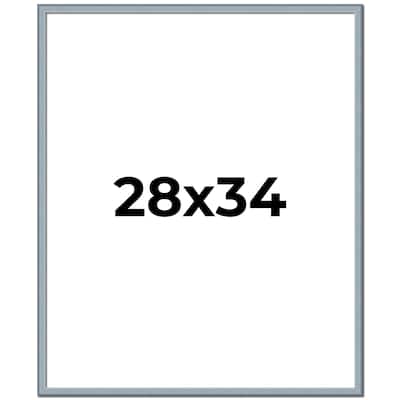 28x34 Frame Rustic Sky Blue Solid Wood Picture Frame | 0.75 Inch