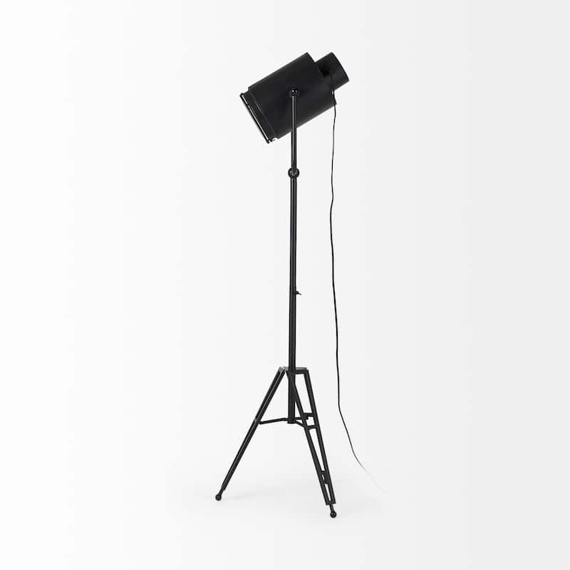 Debdou Gold Metal Adjustable Cinema-Style Floor Lamp