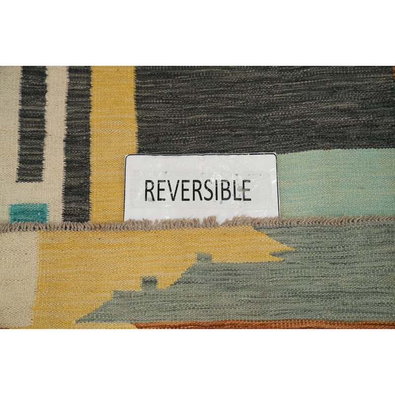 Hand Woven Southwestern Wool Multi-Colored Geometric Area Rug - 5' 0'' X 3' 4''