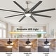 preview thumbnail 53 of 128, Sofucor 52/66/72/76/84Inch Large Ceiling Fan with Dimmable LED Light ,Remote&APP Control,8 Blades for Large Living Room,Porch