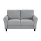 preview thumbnail 35 of 49, Fremont & Park Diboli Chenille 3-Piece Living Room Set - Wood Finish Exposed Feet