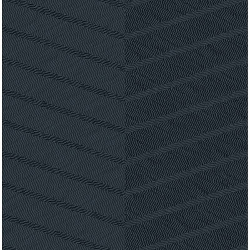 Scott Living Aspen Indigo Chevron Wallpaper