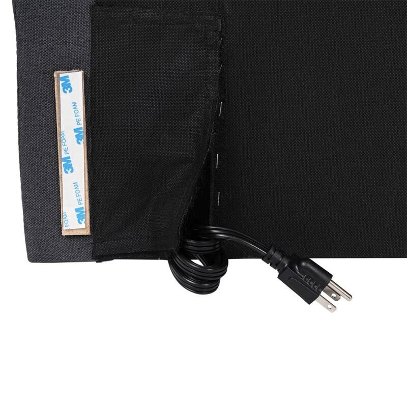 Contoured Headboard with 2 Power Outlets, 1 USB and 1 USB-C Port