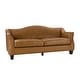 preview thumbnail 2 of 35, Sandra 81.5" Classic Genuine Leather Sofa With Solid Wood Legs By HULALA HOME