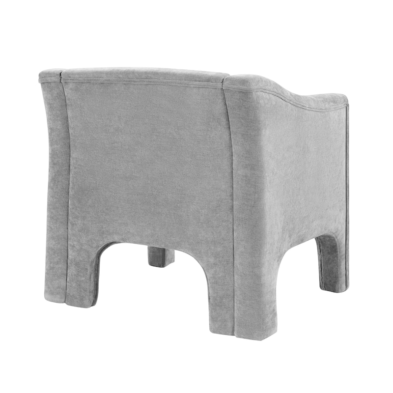 Christopher Knight Home - Barrel Modern Upholstered Accent Chair with Ergonomic Comfort.