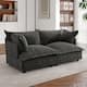 Option 2*Corner Sofa-Dark Grey